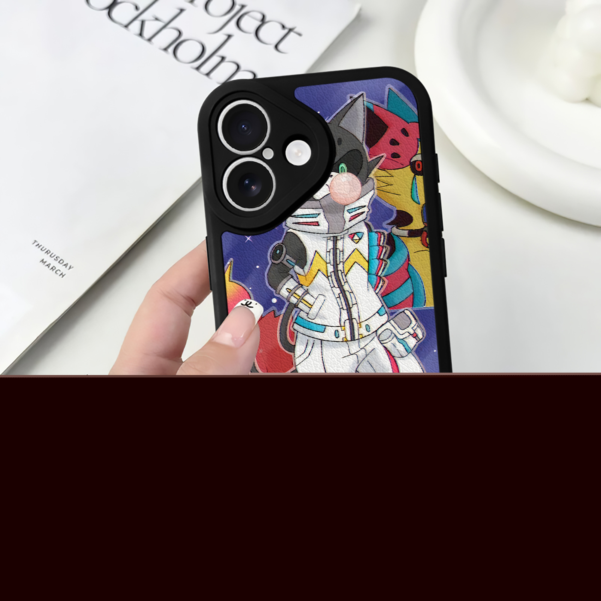 （画像用） 妖怪ウォッチ Yo-kai Watch 【iPhone 16シリーズ対応】シリコンスマホケース（レザー調） 材質：シリコン